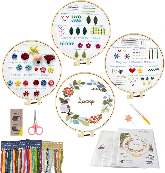 Kit de Práctica de Puntadas de Bordado