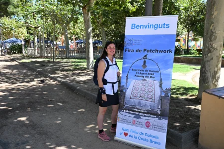Cartel de bienvenida a la Fira (¡aunque tenían el del año pasado!)