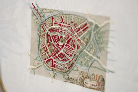 Detalle del mapa bordado de Amersfoort