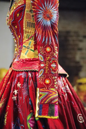 Detalle del Red Dress