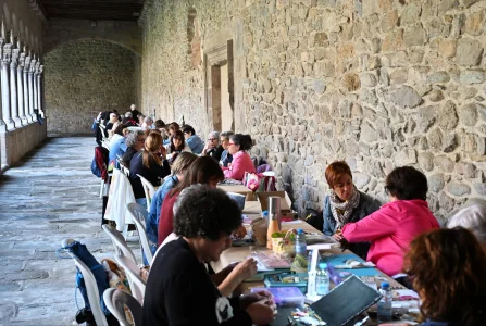 Panorámica de una de las galerías