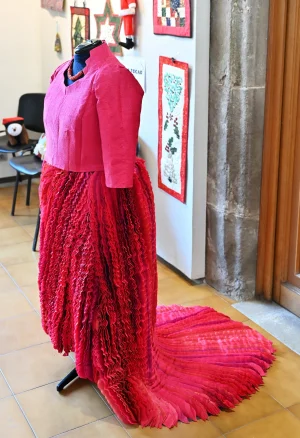 El vestido de papel de Montse!